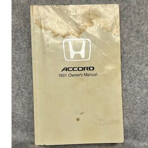 1991 Honda Accord Owners Manual DX LX EX SE Original Factory OEM 91 Sedan Coupe